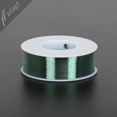 Magnet wire, enameled copper, green, 44 awg (gauge), 155c, ~1/4 lb, 19250 ft for sale