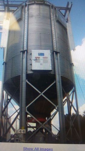 SCACO GREEN SYSTEMS SILO, CORRUGATED RIBBED CONE BOTTOM, APPROXIMATELY 12&#039; DIA.