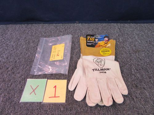 Tillman tig welding leather gloves 24 cm kidskin welder protective medium m new for sale