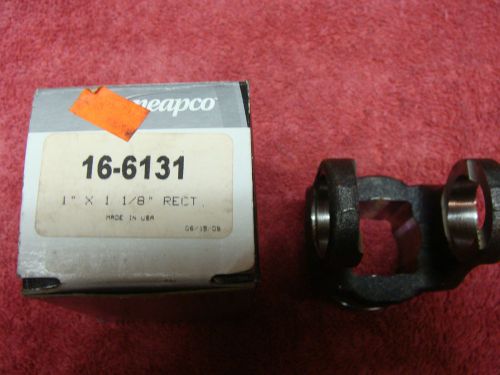 Pto  yoke 1&#034;x1 1/8&#034; rectangle nos neapco #16-6131 10hp regular duty with groove for sale