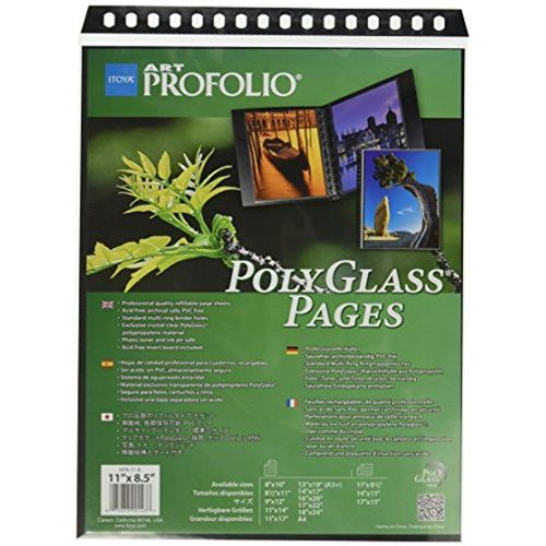 Photo paper itoya art profolio polyg refill pages, 11 x 8 1/2 inches (anhpr118) for sale