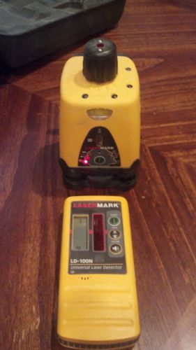 Lasermark wizard rotary laser level kit lm-30 universal detector ld-100n in case for sale