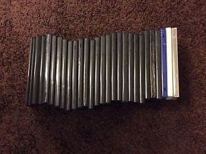 30 + 2 = 32 Single &amp; Multi CD DVD Cases 14MM Blue, Clear, White, &amp; Black