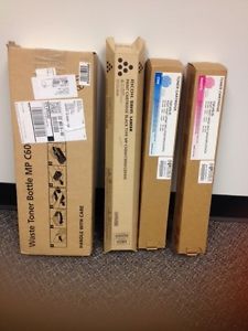 ricoh lanier toner cartridges MP C6003 (M, C, B) Cyan,Magenta, blk+ waste bottle