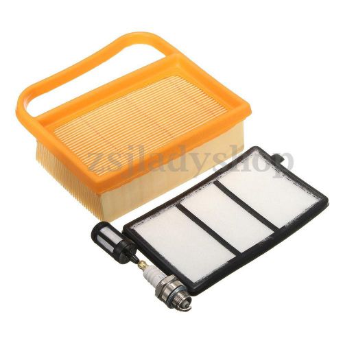 For Stihl Air Filter Oil Fuel Filter Sparking Plug Set TS420 TS410 4238 141 0300