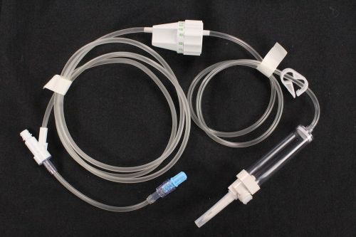 Braun medical rate flow regulator iv set 84&#034;, w/ 1 ultrasite injection site, new for sale