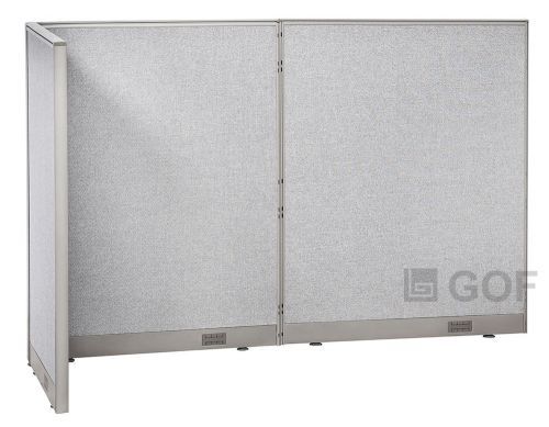 GOF L-Shaped Freestanding Partition 30D x 96W x 60H/Office,Room Divider 2.5&#039;x8&#039;