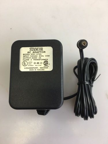 Stancor Charger STA-5760 Input 120VAC 60hz 24W Output 6VDC 2Amp