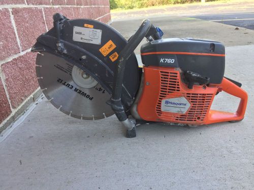 Husqvarna Used K760 14&#034; Concrete Cutoff Saw BLADE INCLUDED Local Pickup