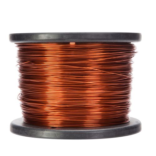 18 awg gauge enameled copper magnet wire 5.0 lbs 996&#039; length 0.0428&#034; 200c nat for sale