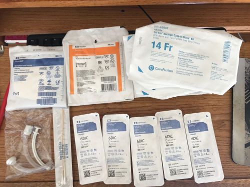 Covidien 6dic shiley inner cannula + airlife tri-flo sucktion cath-n-glove kit for sale