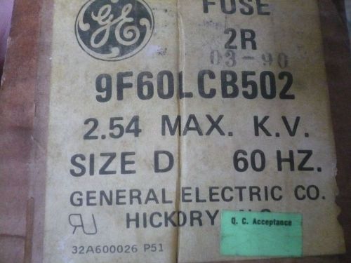 New GE General Electric 9F60LCB502 Fuse