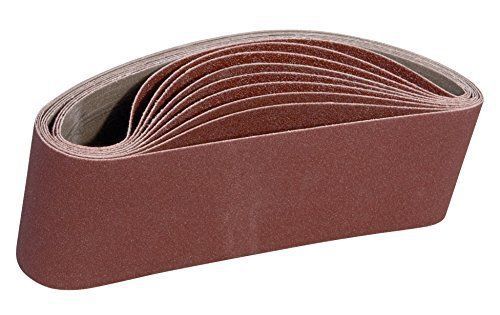 ALEKO 101 x 609 mm 80 Grit Aluminum Oxide Sanding Belt, 10-Pack