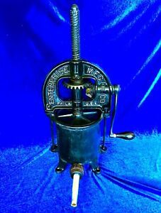 Enterprise Mfg Co Cast Iron 4 Quart Sausage Stuffer Fruit Press Machine  NR. NR