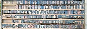 Lot of 167 Antique Wood Letterpress Print Type Blocks Letters Numbers 2&#034; Vintage