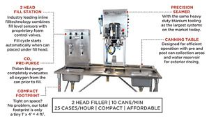 Cask MCS 2 head canning beer machine