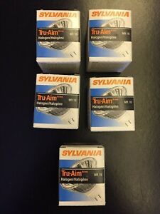 Lot of 5 - SYLVANIA Halogen Light Bulb - Tru-Aim MR16 50W 12V FL40 EXN - NEW