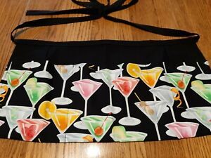 WAITRESS APRON 3 POCKETS COCTAIL HOUR BAR BEVERAGES
