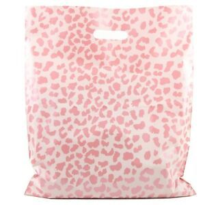 Shopping Bags Rose Gold Cheetah -15x18 - Pack of 100