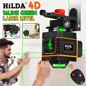 4D 360° 16 Lines Green Laser Level Self-Leveling Rotary Cross Measure