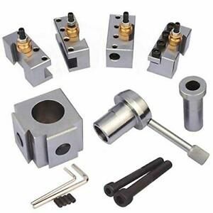 Jinwen 120018 Tooling Package Mini Lathe Quick Change Tool Post &amp; Holders Mul...