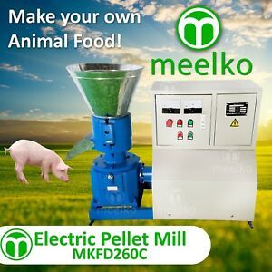 PELLET MILL 15kw 10&#034; DIE 3 PHASE STOCK USA (6mm special for pork food)