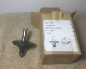 2-3/4” L.D. CARBIDE ROUNDOVER BIT 3 FLUTE 1/2” SHANK UNBRANDED