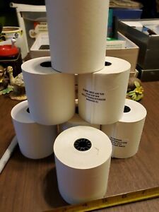7 Roll 2 Ply Carbonless  Rolls 3&#034; x 90&#039; 2Ply White/Canary Receipt Paper