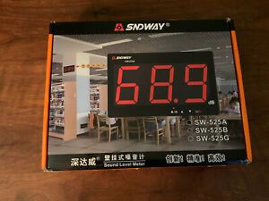 New Open Box Sndway Digital Sound Level Meter SW- 525A