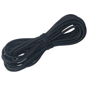 1/4&#034; x 25&#039; Elastic Bungee Cord Kayak Stretch String Rope Black Shock Cords