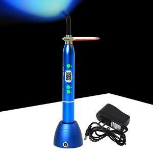 Dental Orthodontic Wireless LED Curing Light Lamp 1800mw/c Cordless D2 Blue Hv