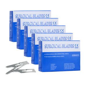 5 Boxes Dental scalpel blades implant Accessory sterilized surgical carbon steel