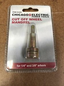 Chicago Electric Power Tools 1/4 in. Cut-Off Wheel Arbor for Die Grinder 93389