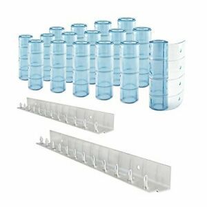 Aleco 440020 Clear-Flex Vinyl Strip Door 50% Overlap MaxBullet Aluminum Mount...