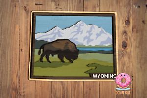 Wyoming American States SVG Laser cut files for Glowforge, Cricut, Multi-layer