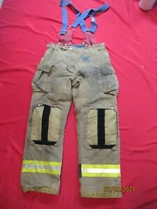 MFG 2011 Morning Pride 38 X 35 Fire Fighter Turnout PANTS BUNKER GEAR SUSPENDERS