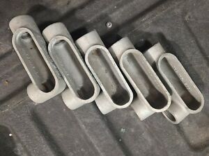 Eaton Crouse-Hinds LL37 1&#034; LL FM7 Conduit Body **Lot OF 5**