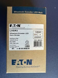 NEW WHEELOCK LHSR3 LED HORN/STROBE RED 2W WALL 12/24V