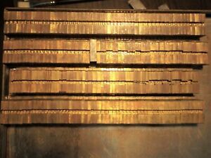 Ludlow Karnak Medium 14 Point Matrix, Attn. Printers &amp; Crafters. Missing U