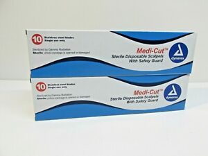 DYNAREX MEDI-CUT STERILE DISPOSABLE SCALPELS #12 (BOX OF 20) #4110!!