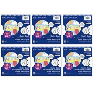 ART STREET 4750-6 (6 EA) WHITE DRAWING PAPER SPIRAL