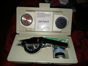 Vintage Dymo Deluxe Tapewriter Kit 1570 with Case 1500 Series