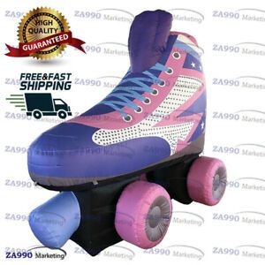 6.6x3.3ft Inflatable Roller Skate Model Promotion Advertising With Air Blower