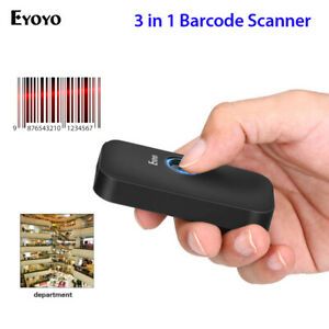 Bluetooth 2.4G Wireless &amp; USB Wired Barcode Scanner Reader for Phone PC iPhone~