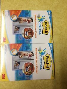3M POST-IT PICTURE PAPER 4 PACKS OF 25 MATTE SHEETS (TOTAL 100) INKJET 4X6 Inch