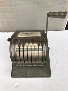 Vintage Original Paymaster Series X-550 Check Writer Works