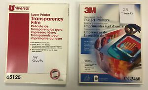 3M PP2950 Transparency Film for Laser Printers and Universal for Laser Printer