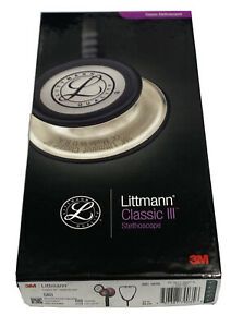 Littmann 5870 Classic III Monitoring Stethoscope Black With Rainbow Finish 3M