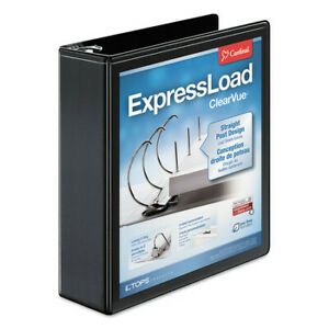 CARDINAL 49121 ExpressLoad Locking D-Ring Binder, 3 Rings, 2&#034; Cap, 11 x 8.5,