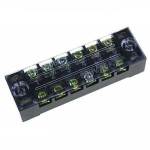 15A 600V Marine Power Distribution Bus Terminal Blocks Barrier Bar Strips Set